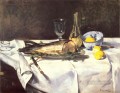 Los bodegones del Impresionismo Salmón de Edouard Manet